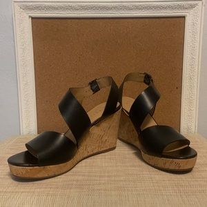 Franco Sarto Black Wedges